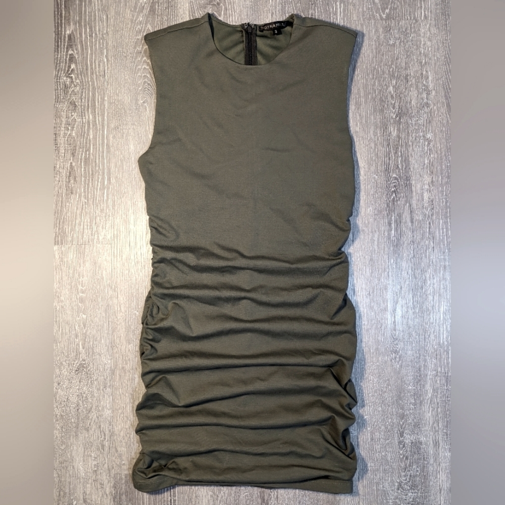 Dynamite Ruched Fitted Dress
